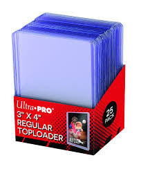 TOPLOADER REGULAR ULTRA PRO - TRANSPARENTE 3" X 4" (25 UDS)