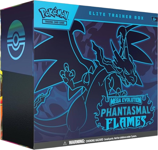 Pokemon TCG Elite Trainer Box Mega Evolution Phantasmal Flames Inglés