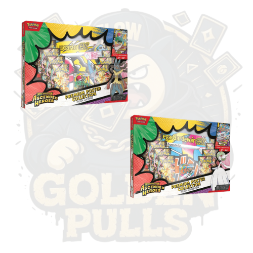 PACK Mega Lucario Premium Poster Collection + Mega Gardevoir Premium Poster Collection