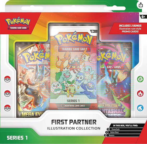 Pokémon First Partner Illustration Collection Series 1 30th Anniversary
