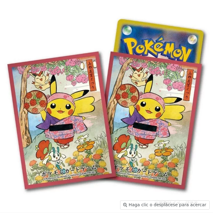 Fundas para tarjetas originales de Pokemon Center Festival Hanagasa